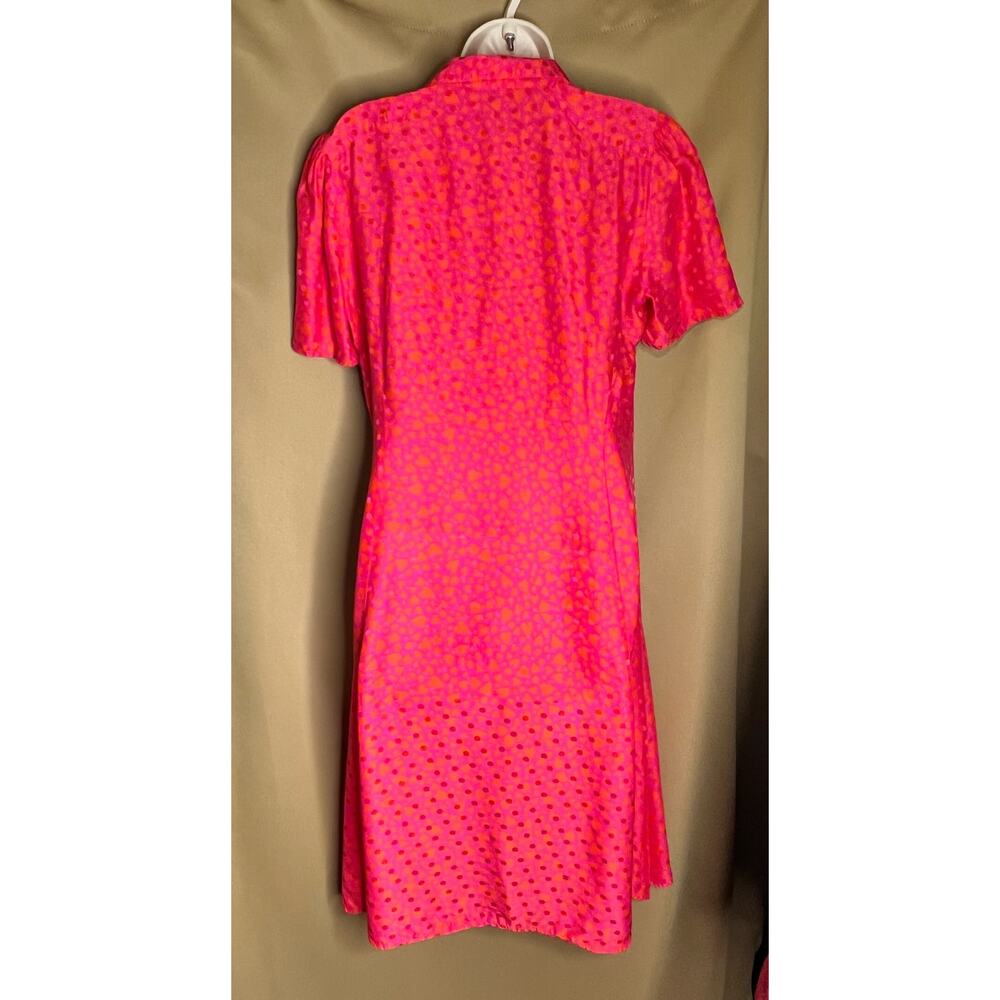 Tara Jarmon Rozenn Dress pink hearts 40 US 8 - Picture 12 of 15